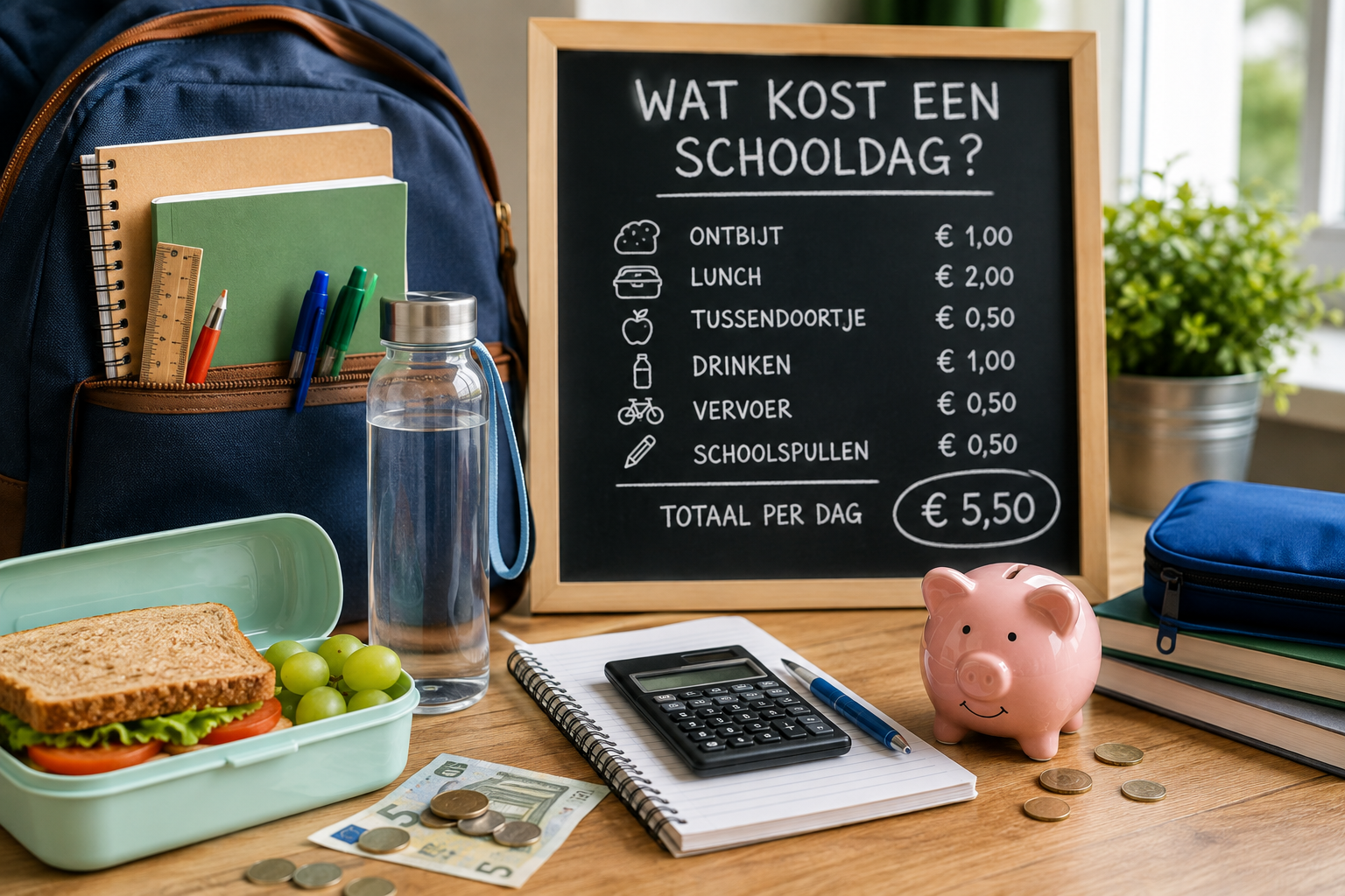 Wat kost een schooldag eigenlijk? We rekenen het van begin tot eind uit.